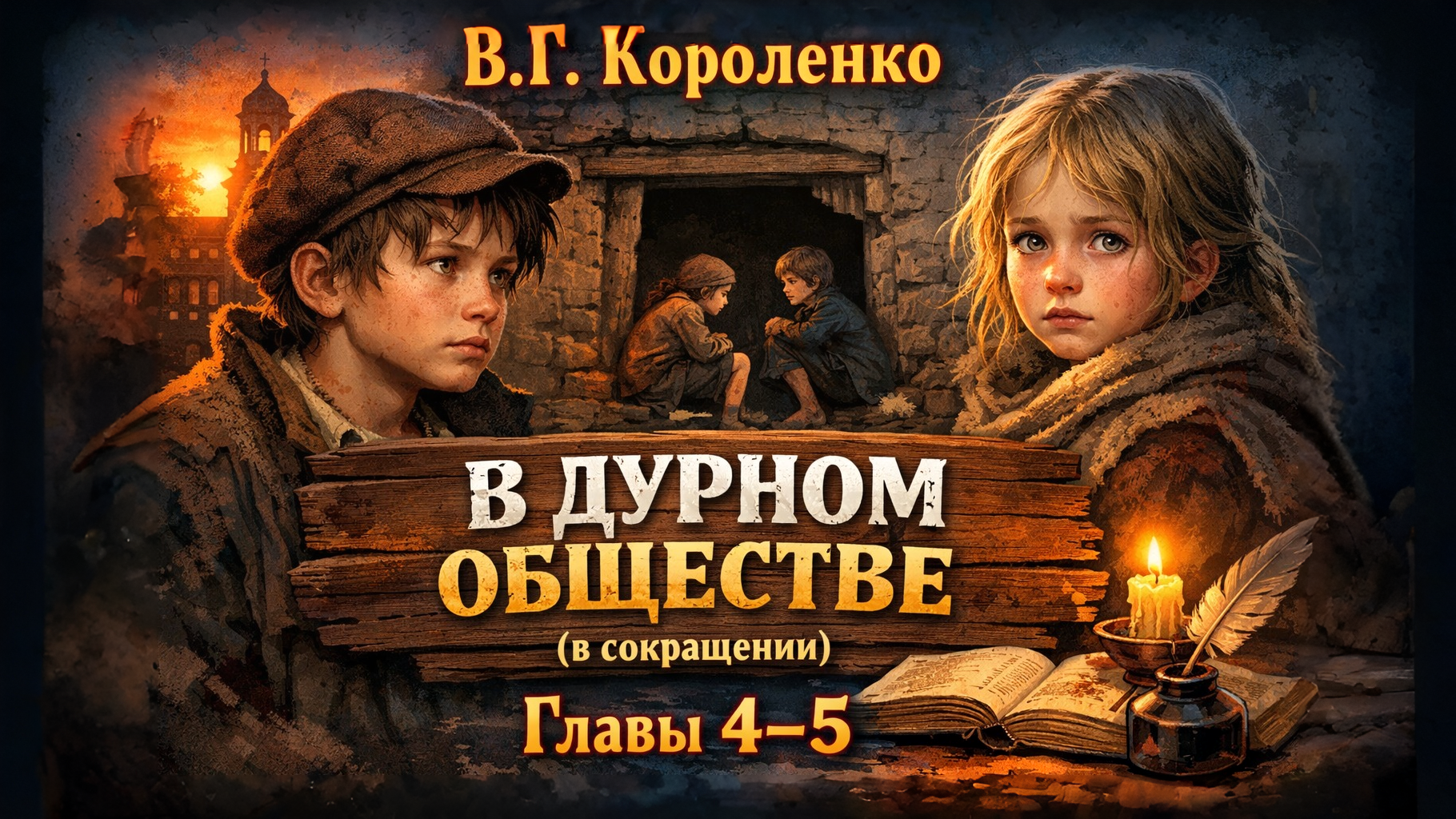 В. Короленко. В дурном обществе (в сокращении). Главы 4-5