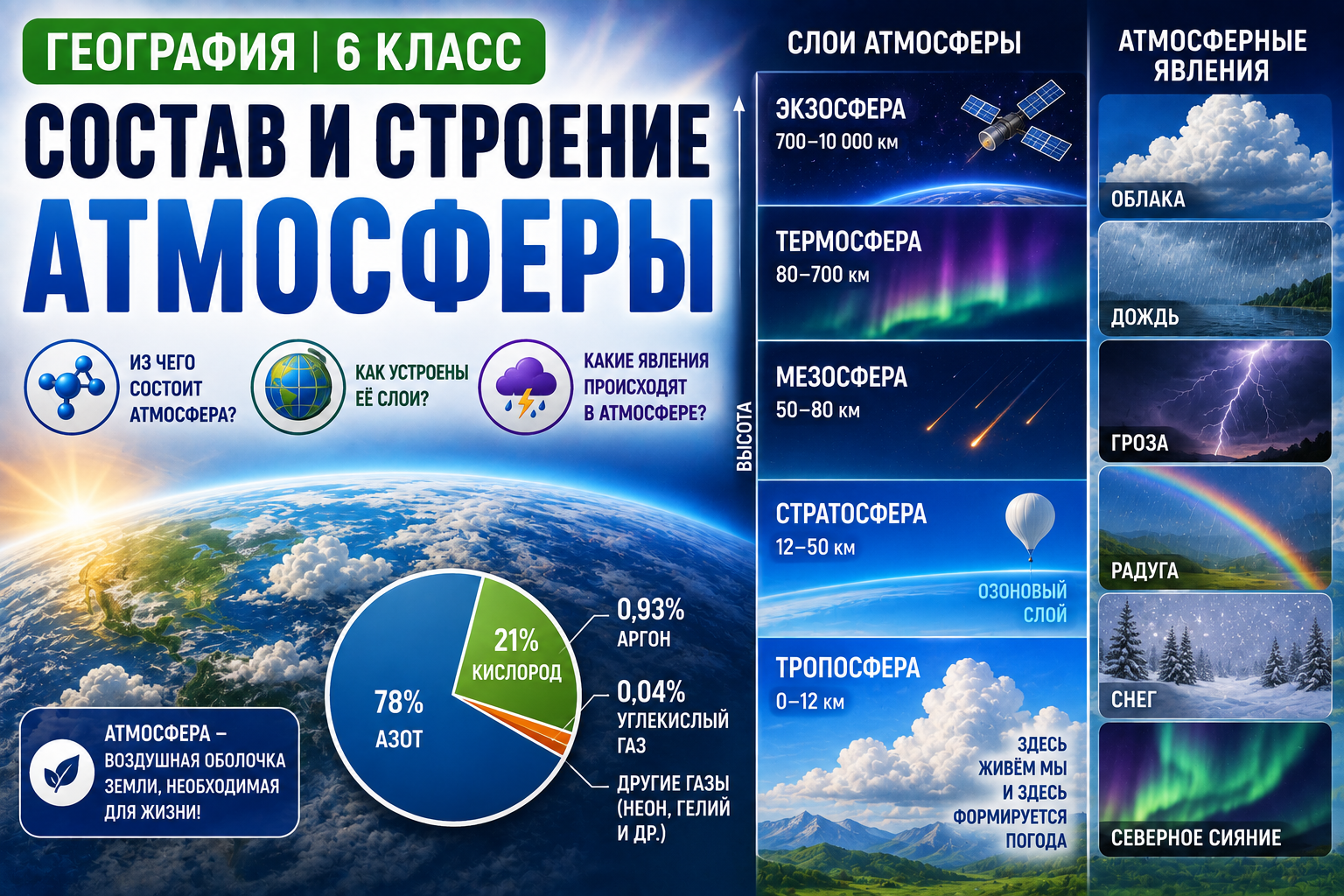 Состав и строение атмосферы