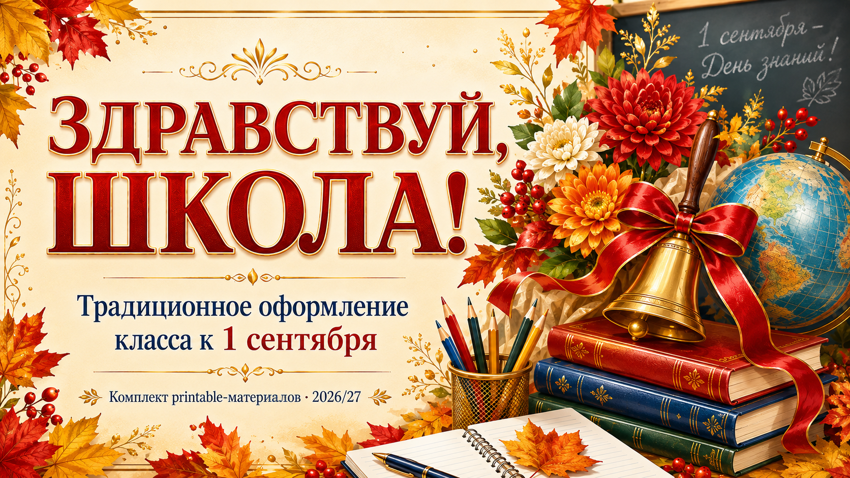 Новые материалы для оформления класса к началу учебного года