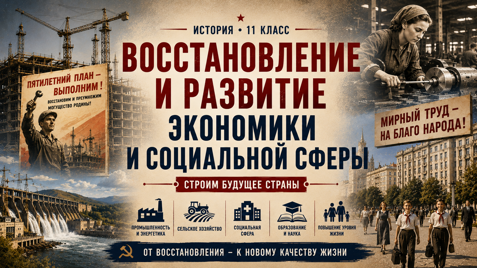 Восстановление и развитие экономики и социальной сферы