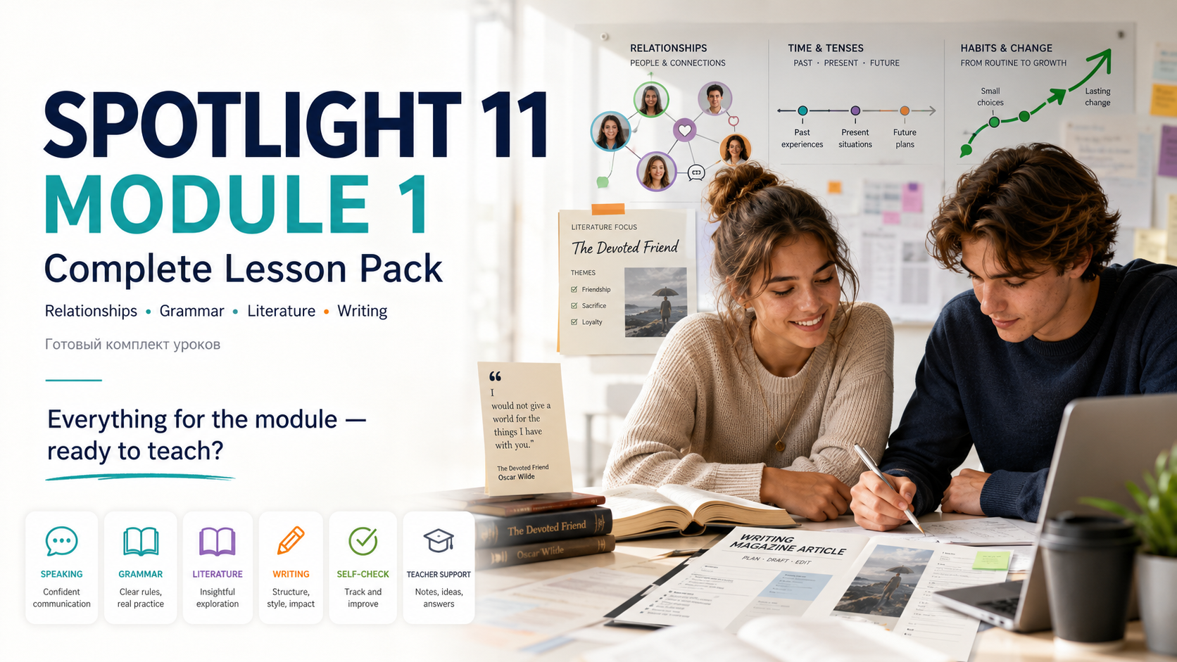 Новый комплект уроков Spotlight 11: Module 1 уже готов