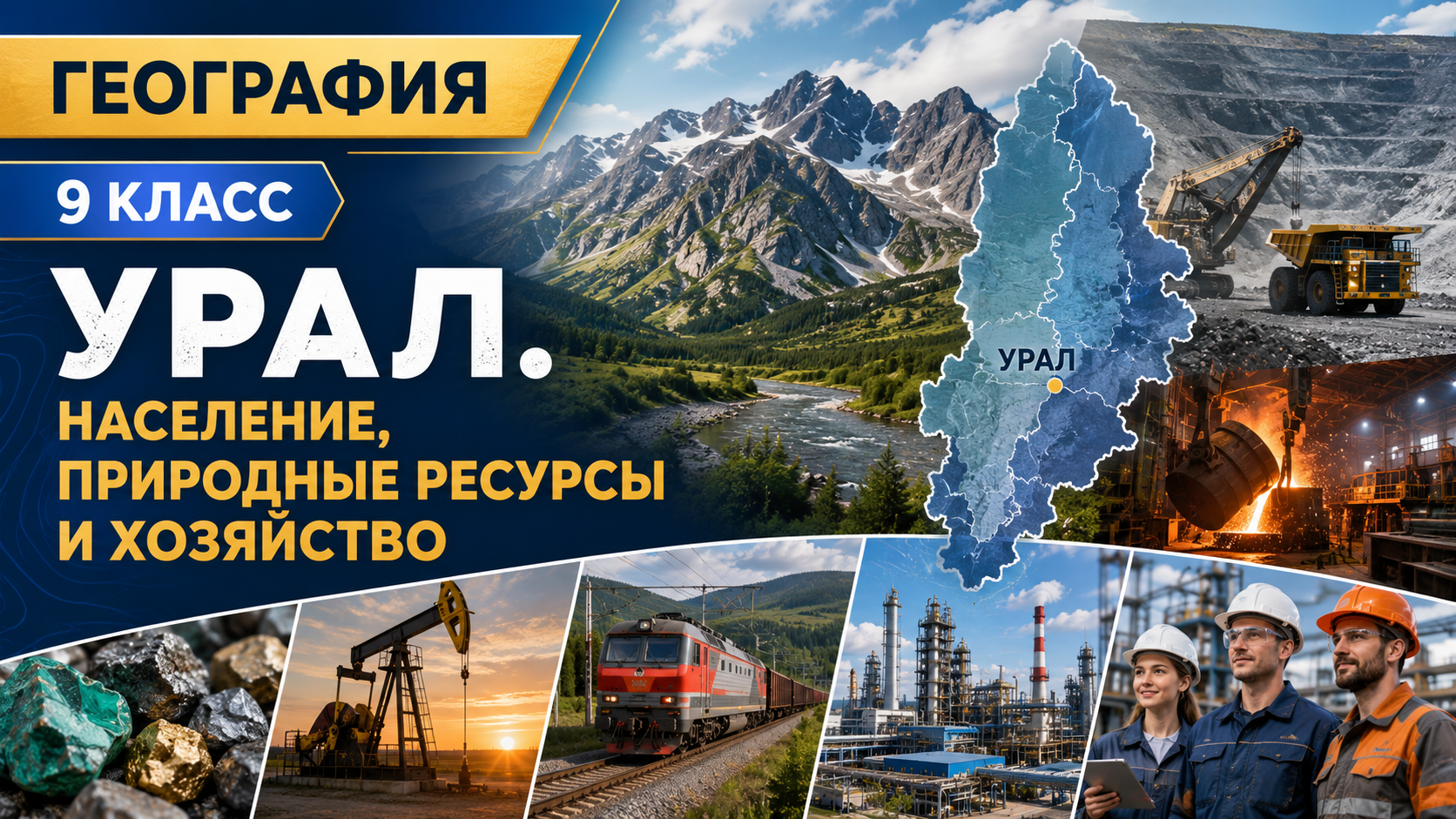 Урал. Население, природные ресурсы и хозяйство